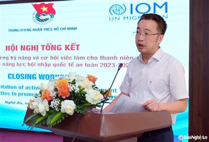 Hội nghị tổng kết dự án “Tăng cường kỹ năng và cơ hội việc làm cho thanh niên góp phần nâng cao năng lực hội nhập quốc tế an toàn giai đoạn 2023 - 2025”