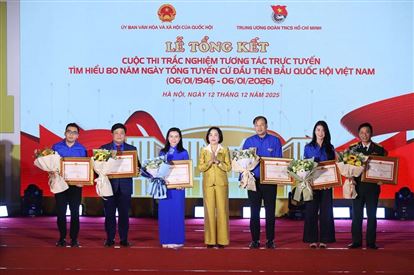 Tổng kết Cuộc thi tìm hiểu 80 năm Ngày Tổng tuyển cử đầu tiên bầu Quốc hội Việt Nam