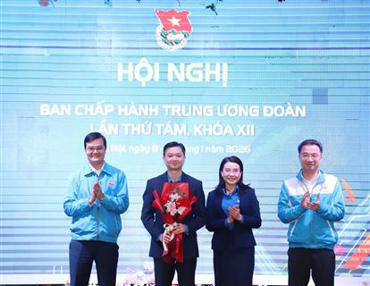 Kiện toàn 20 đồng chí vào Ban Chấp hành, 4 đồng chí vào Ban Thường vụ Trung ương Đoàn khóa XII