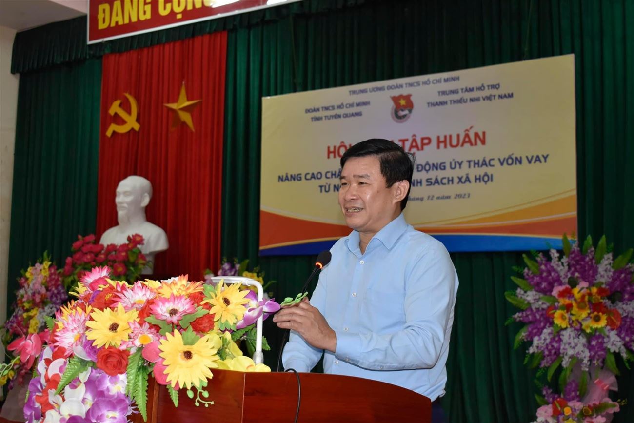 HỘI NGHỊ TẬP HUẤN NÂNG CAO CHẤT LƯỢNG HOẠT ĐỘNG ỦY THÁC VỐN VAY TỪ NGÂN HÀNG CHÍNH SÁCH XÃ HỘI NĂM 2023 TẠI HUYỆN CHIÊM HÓA, TỈNH TUYÊN QUANG