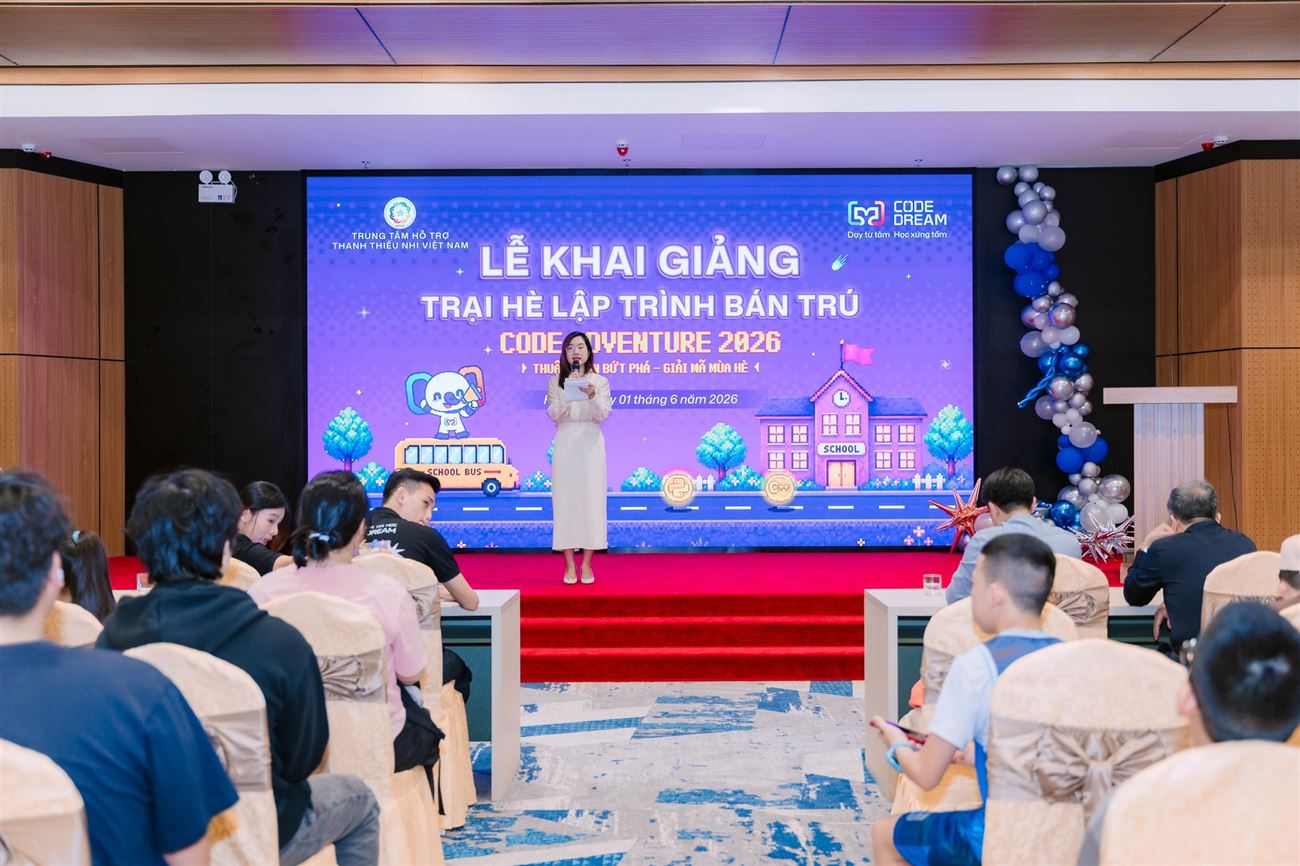 Khai giảng Trại hè lập trình bán trú CODE ADVENTURE năm 2026