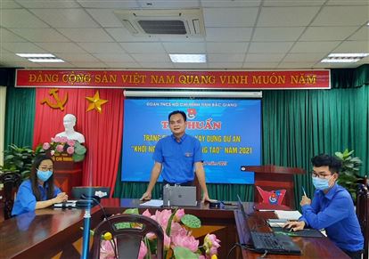 Tập huấn trực tuyến trang bị kỹ năng xây dựng dự án “Khởi nghiệp đổi mới sáng tạo” năm 2021