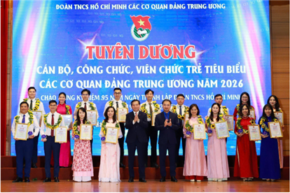 Tuyên dương 40 cán bộ, công chức, viên chức trẻ tiêu biểu các Cơ quan Đảng Trung ương