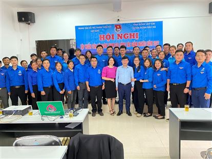 Hội nghị tập huấn cán bộ Đoàn tham gia công tác giảm nghèo năm 2022 tại huyện Bắc Hà, tỉnh Lào Cai.