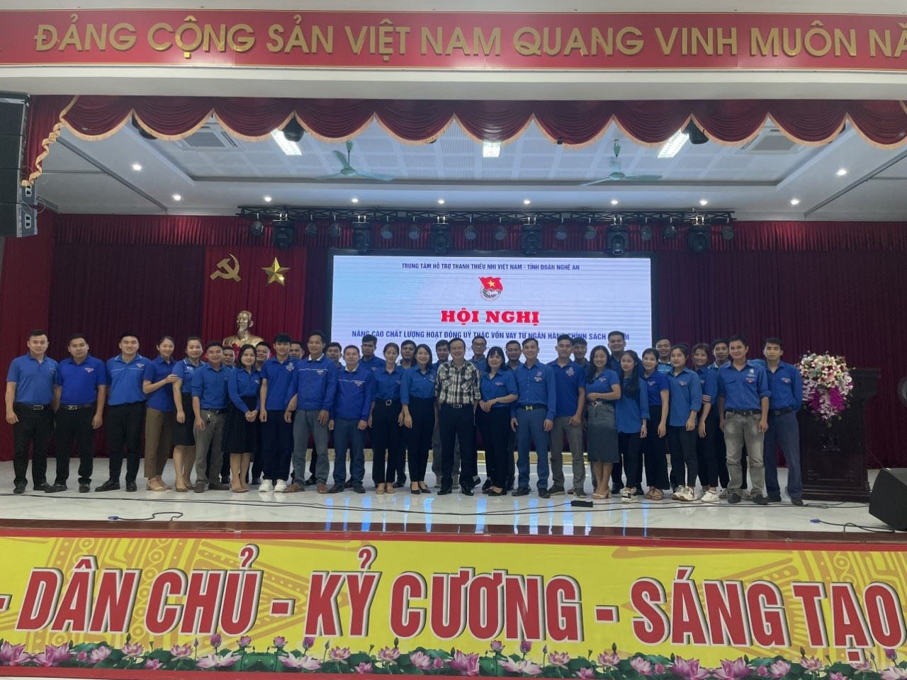 Hội nghị tập huấn nghiệp vụ nâng cao chất lượng hoạt động ủy thác vốn vay từ Ngân hàng Chính sách xã hội năm 2022 tại huyện Quỳ Hợp, tỉnh Nghệ An.