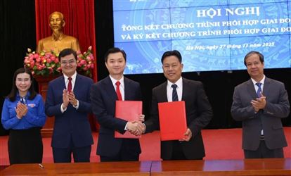 Trung ương Đoàn và Bộ Giáo dục & Đào tạo ký kết chương trình phối hợp giai đoạn 2025 - 2030