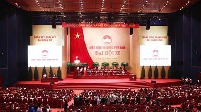 Đại hội đại biểu toàn quốc MTTQ Việt Nam lần thứ XI: Đoàn kết - Dân chủ - Đổi mới - Sáng tạo - Phát triển.