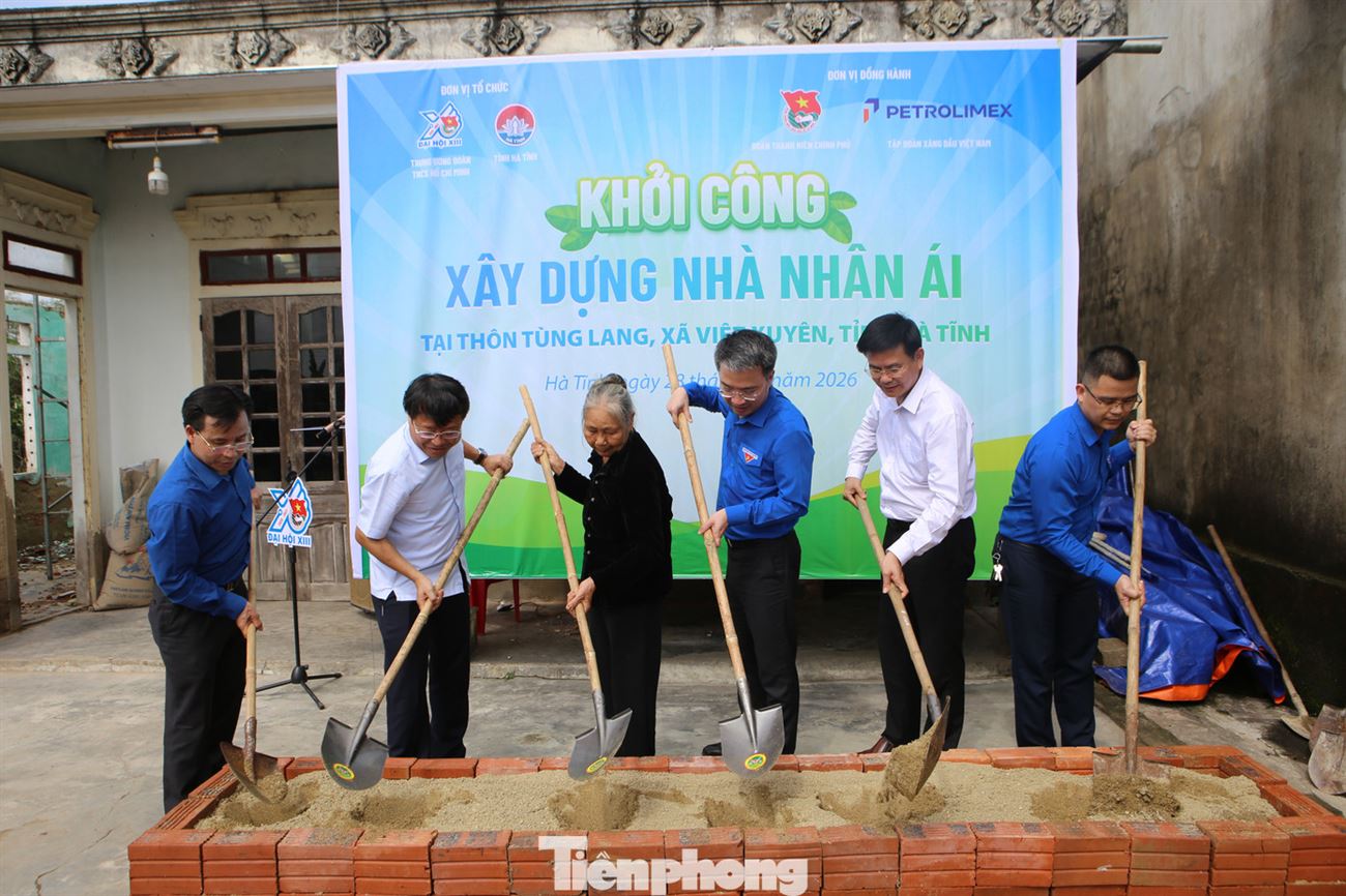 Ra quân Tháng Thanh niên: Khởi công xây dựng nhà nhân ái cho người nghèo ở Hà Tĩnh