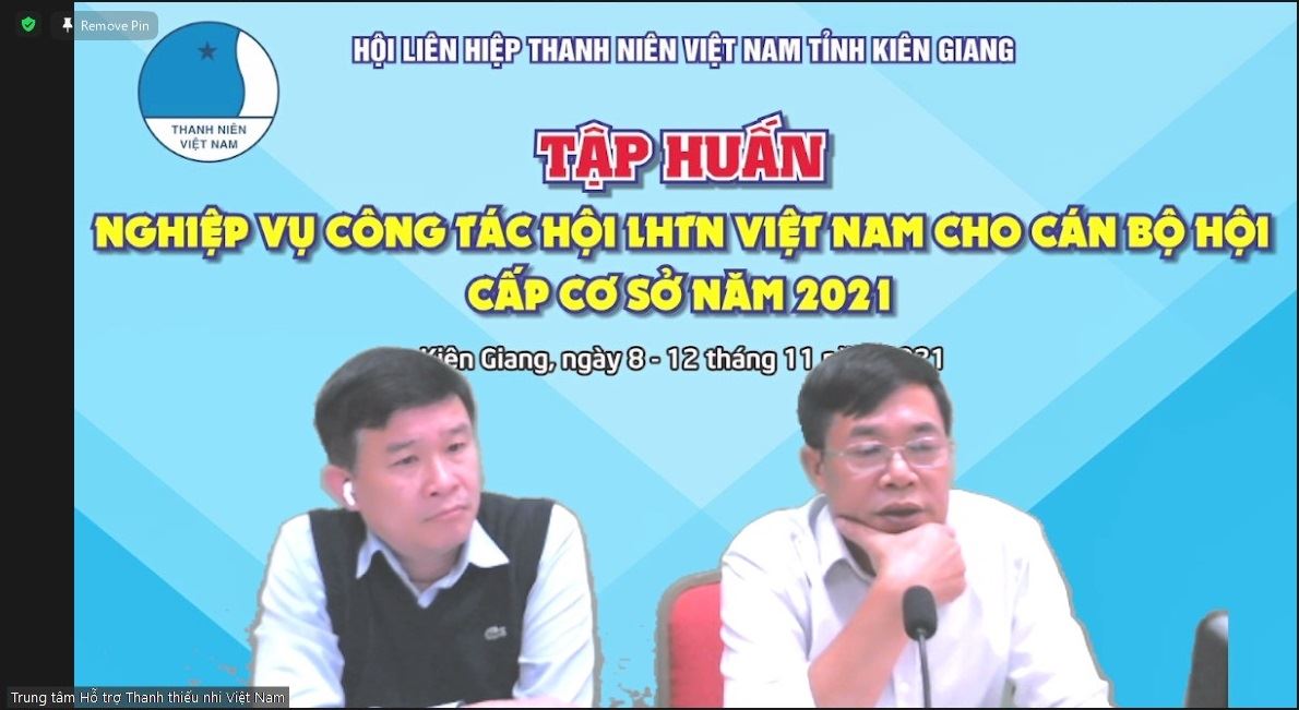 Tập huấn nâng cao kỹ năng, nghiệp vụ quản lý nguồn vốn tín dụng chính sách xã hội cho các cán bộ Đoàn, Hội các cấp tại Kiên Giang.