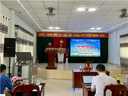 Tập huấn nghiệp vụ nâng cao chất lượng hoạt động ủy thác vốn vay từ Ngân hàng Chính sách xã hội năm 2022 tại huyện Thăng Bình, tỉnh Quảng Nam