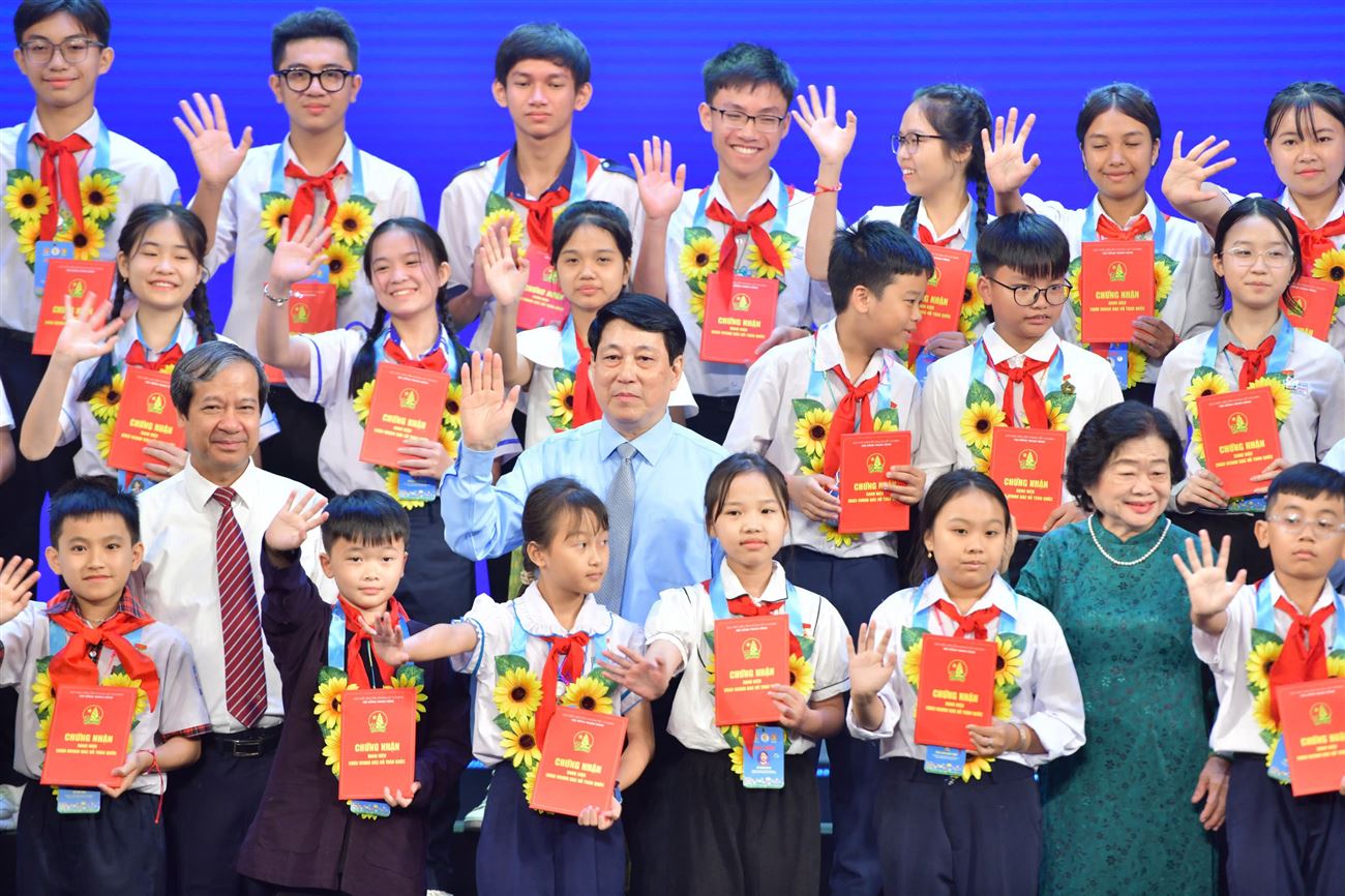500 đại biểu thiếu nhi được tuyên dương tại Đại hội Cháu ngoan Bác Hồ toàn quốc lần thứ X, năm 2025