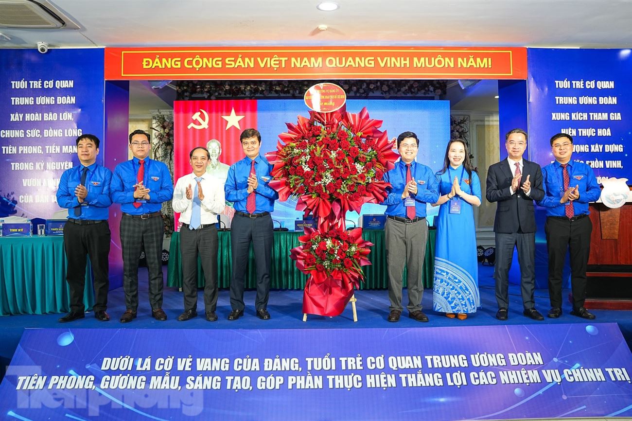 Toàn cảnh phiên trọng thể Đại hội Đoàn cơ quan Trung ương Đoàn lần thứ XXV