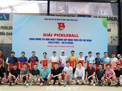 SÔI NỔI GIẢI PICKLEBALL CHÀO MỪNG 95 NĂM NGÀY THÀNH LẬP ĐOÀN TNCS HỒ CHÍ MINH