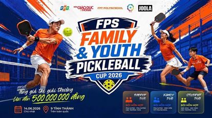 Giải Pickleball dành cho phụ huynh và học sinh các trường THCS trên toàn quốc năm 2026