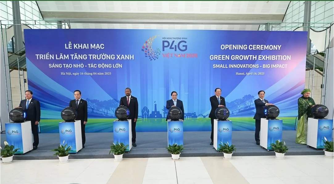 Thủ tướng chủ trì lễ khai mạc Triển lãm Tăng trưởng Xanh tại Hội nghị P4G