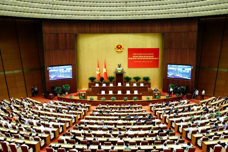 CHÙM ẢNH: Hội nghị toàn quốc quán triệt, triển khai Nghị quyết Trung ương 11