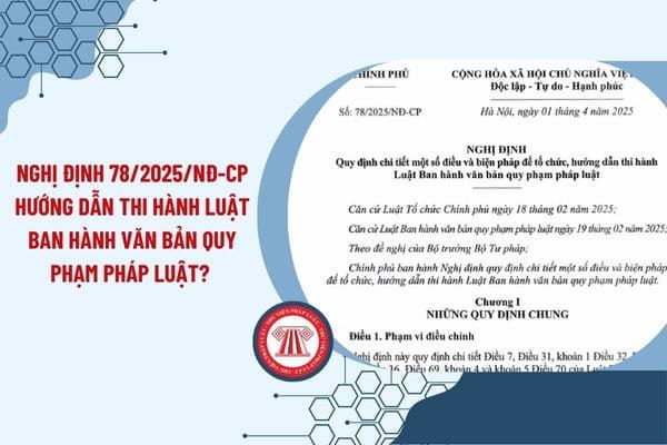 TOÀN VĂN: Nghị định 78/2025/NĐ-CP quy định chi tiết một số điều Luật Ban hành văn bản quy phạm pháp luật