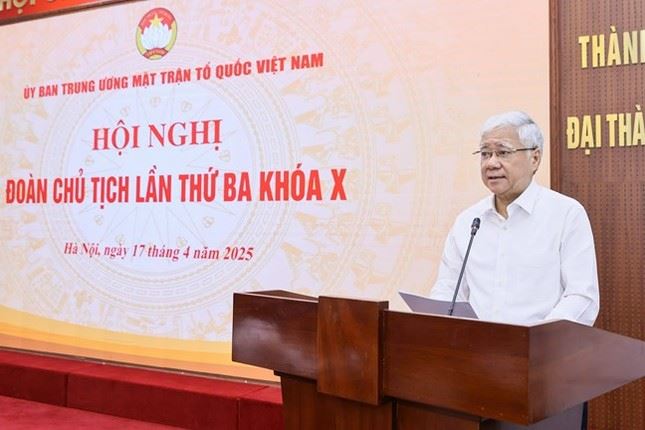 Chủ tịch Ủy ban Trung ương MTTQ Đỗ Văn Chiến thông tin việc sắp xếp bộ máy