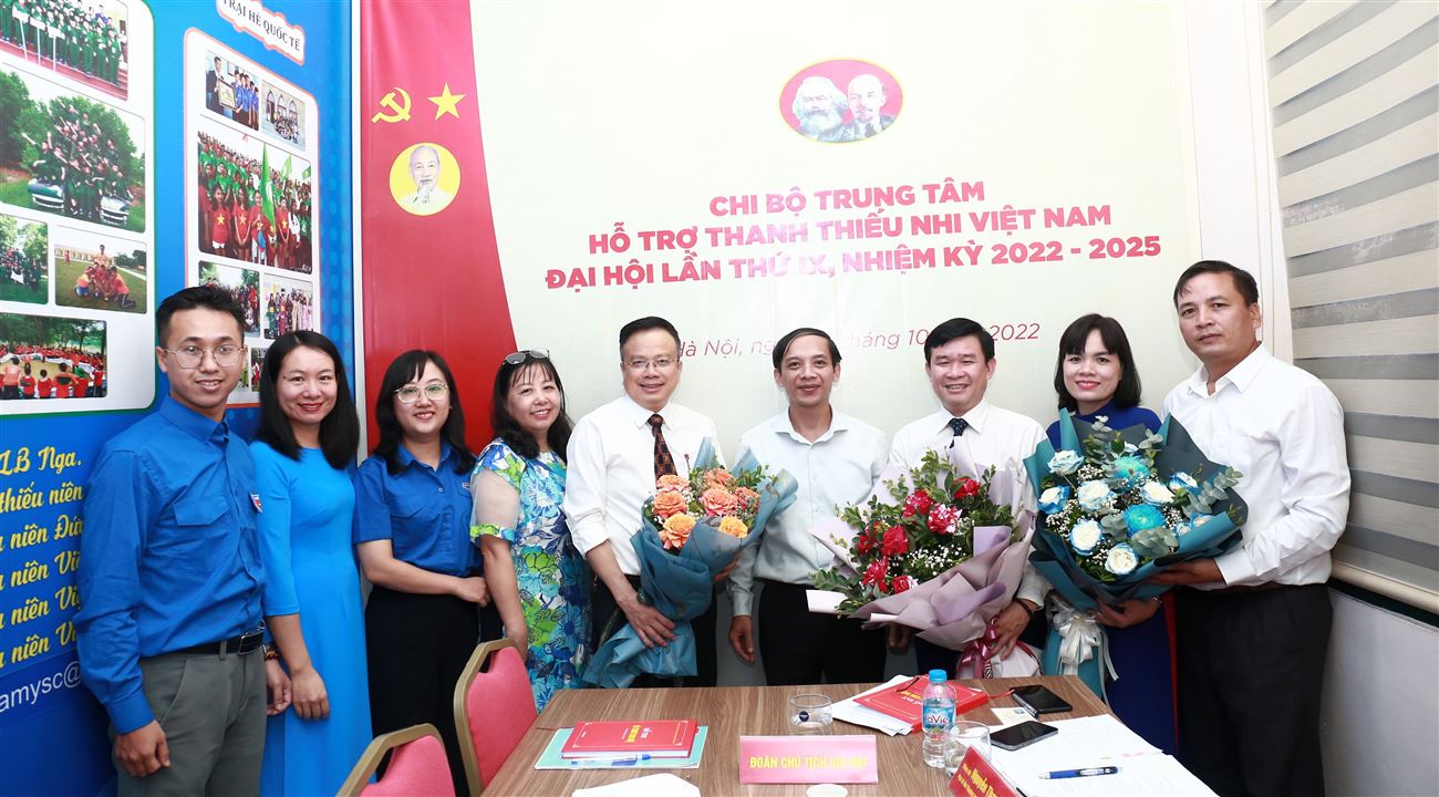 ĐẠI HỘI CHI BỘ TRUNG TÂM HỖ TRỢ THANH THIẾU NHI VIỆT NAM.