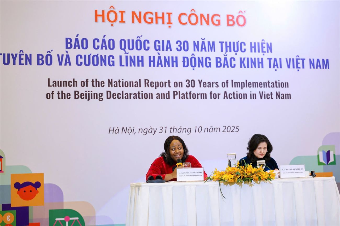 Công bố Báo cáo quốc gia 30 năm thực hiện Tuyên bố và Cương lĩnh hành động Bắc Kinh tại Việt Nam