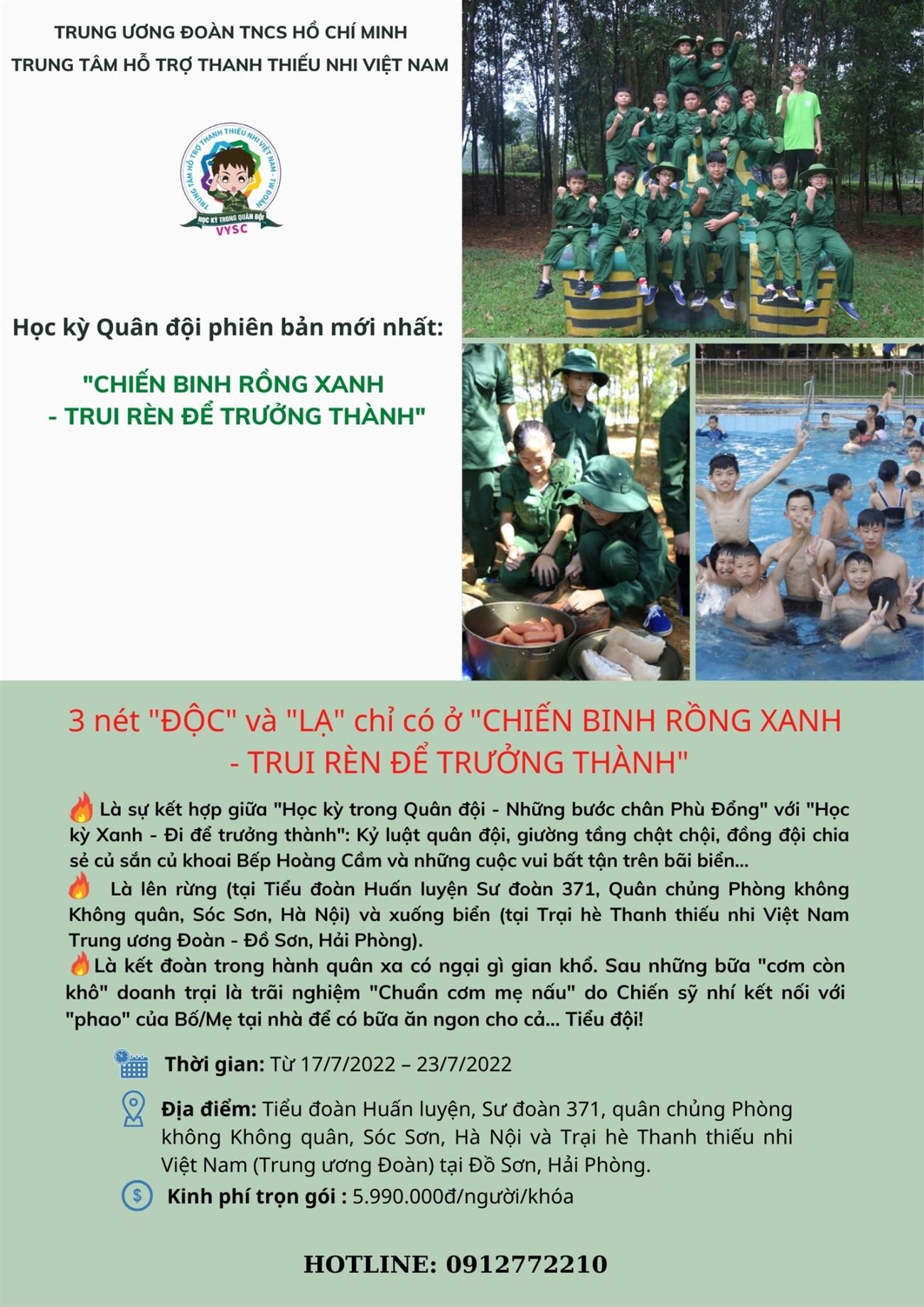 CHIẾN BINH RỒNG XANH- TRUI RÈN ĐỂ TRƯỞNG THÀNH 2022