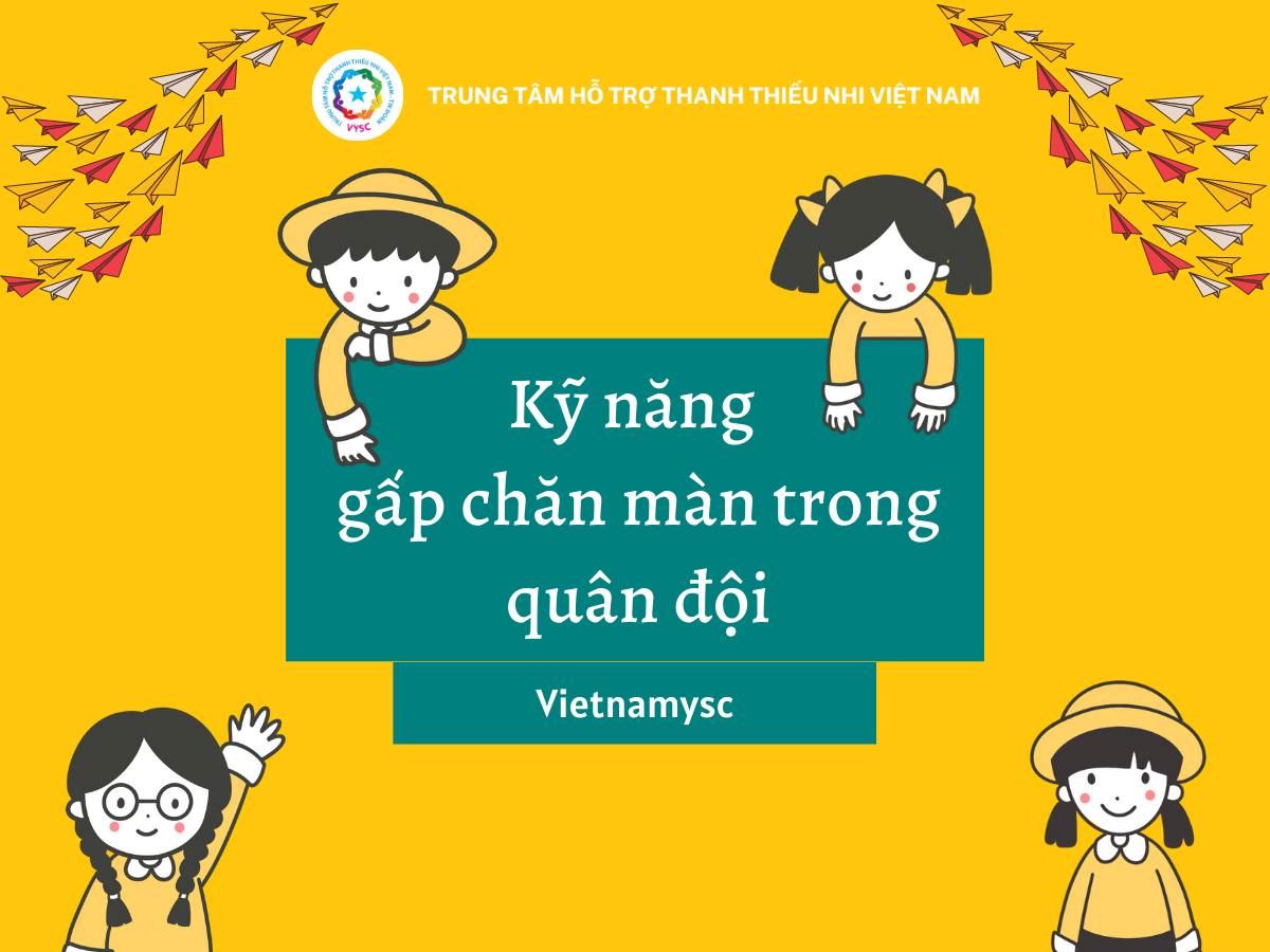 Cách gấp chăn quân đội 