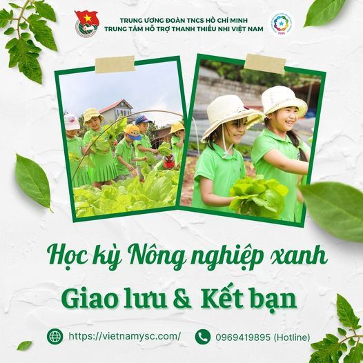 Học kỳ Nông nghiệp xanh - Giao lưu và kết bạn 