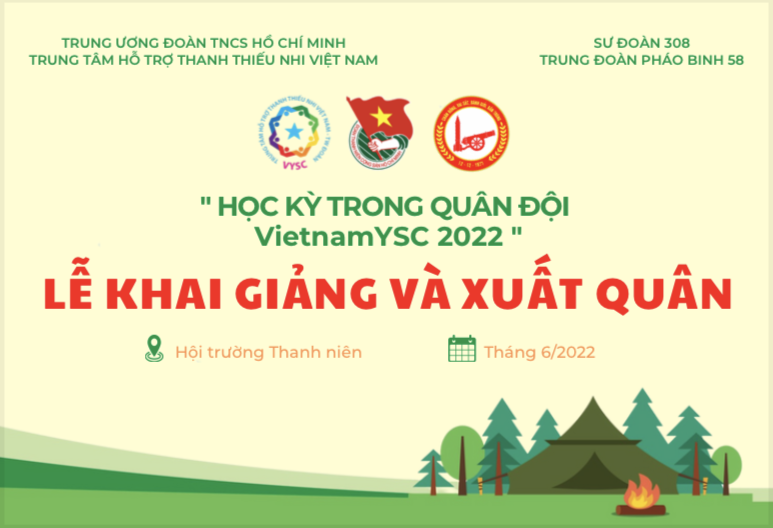 “Học kỳ Quân đội VietnamYSC 2022” đã chính thức bắt đầu