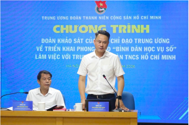 Tổ chức Đoàn là lực lượng tiên phong, đi đầu trong chuyển đổi số