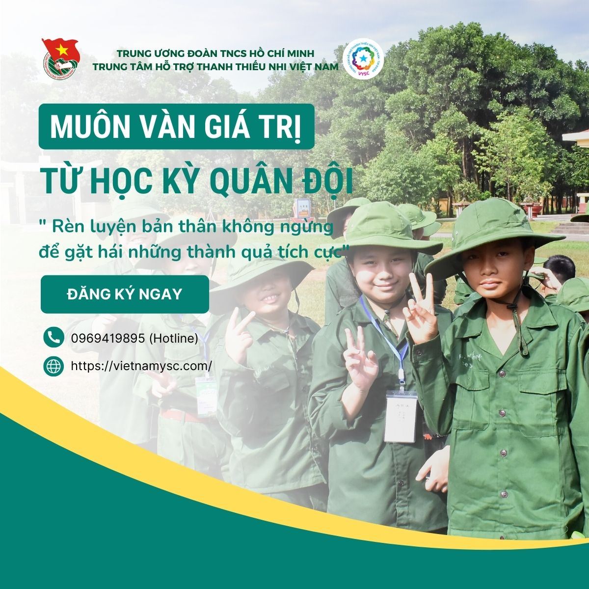 Lợi ích khi tham gia học kỳ quân đội 2023 tại Vietnamysc 