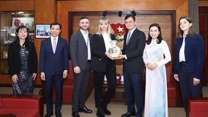 Bí thư thứ nhất Trung ương Đoàn tiếp đoàn đại biểu cấp cao Liên bang Nga