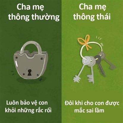 Cha mẹ THÔNG THƯỜNG và cha mẹ THÔNG THÁI khác nhau ở điểm nào???