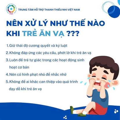 XỬ LÝ NHƯ THẾ NÀO KHI TRẺ ĂN VẠ