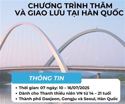 Chương trình giao lưu đặc biệt tại  Hàn Quốc