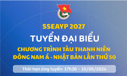 Tuyển 20 đại biểu chương trình Tàu thanh niên Đông Nam Á- Nhật Bản lần thứ 50