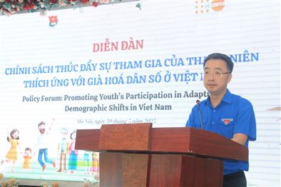 Diễn đàn đối thoại chính sách về sự tham gia của thanh niên với thích ứng với già hoá dân số năm 2025